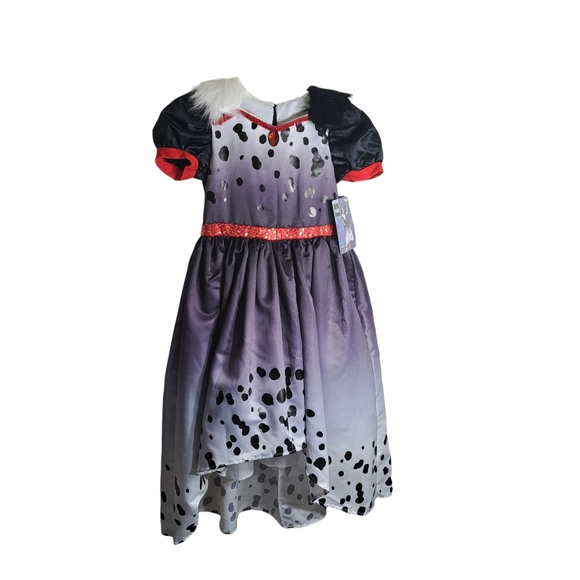 Disguise Girls‎ Disney Creuella Villian Costume Black,White,Red M (8-10) - Picture 3 of 15